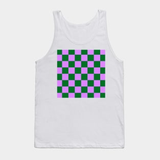 Checked pattern - purple and green checks Tank Top